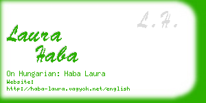 laura haba business card